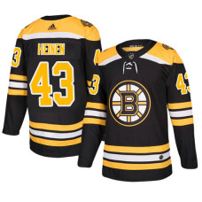 Boston Bruins #43 Black Authentic Home Danton Heinen Jersey