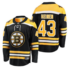 Boston Bruins #43 Breakaway Player Danton Heinen Jersey Black