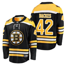 Boston Bruins #42 Breakaway Player David Backes Jersey Black