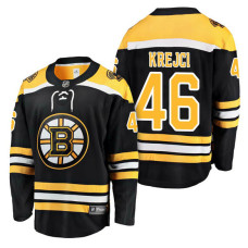 Boston Bruins #46 Breakaway Player David Krejci Jersey Black