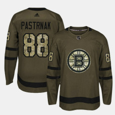 Boston Bruins #88 Camo Salute To Service David Pastrnak Jersey