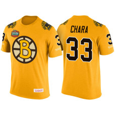 Boston Bruins Gold Zdeno Chara #33 New Season Throwback Player T-shirt Mitchell & Ness