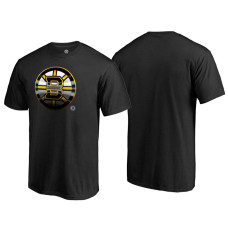 Boston Bruins Black Crew Neck Midnight Mascot Team T-shirt