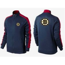 Boston Bruins Navy Blue Full-Zip One Color Team Hoodie