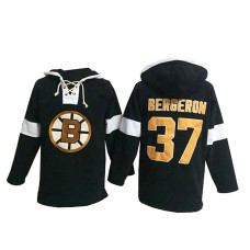 Boston Bruins Patrice Bergeron #37 Black Pullover Hoodie