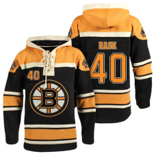 Boston Bruins #40 Tuukka Rask Black Throwback Pullover Hoodie