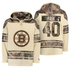 Boston Bruins Old Time Natural Realtree Camo Tuukka Rask #40 Hoodie