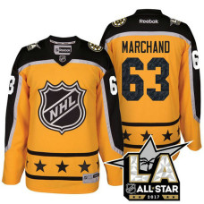 Boston Bruins Brad Marchand #63 Yellow La Kings All Star Jersey