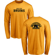 Boston Bruins Yellow Team Mark Long Sleeve T-shirt