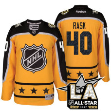 Boston Bruins Tuukka Rask #40 Yellow La Kings All Star Jersey