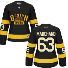 Women's Bruins #63 Brad Marchand Black Premier Alternate Jersey