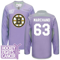 Brad Marchand Boston Bruins #63 Purple Hockey Fights Cancer Jersey