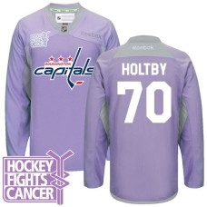 Braden Holtby Washington Capitals #70 Purple Hockey Fights Cancer Jersey