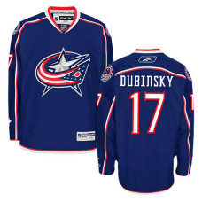 Columbus Blue Jackets Brandon Dubinsky #17 Navy Blue Home Jersey