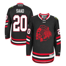 Youth Chicago Blackhawks Brandon Saad #20 Black 2014 Stadium Series Jersey