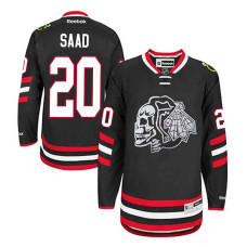 Youth Chicago Blackhawks Brandon Saad #20 Black 2014 Stadium Series Jersey