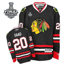 Youth Chicago Blackhawks Brandon Saad #20 Black 2015 Stanley Cup Alternate Jersey