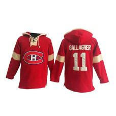 Montreal Canadiens Brendan Gallagher #11 Red Pullover Hoodie