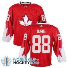 Canada Team Brent Burns #88 Red 2016 World Cup Jersey