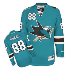 Youth San Jose Sharks Brent Burns #88 Teal Green Home Jersey