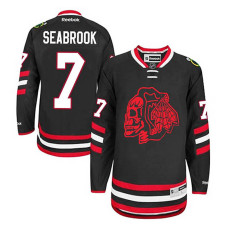 Youth Chicago Blackhawks Brent Seabrook #7 Black 2014 Stadium Series Jersey