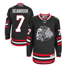 Youth Chicago Blackhawks Brent Seabrook #7 Black 2014 Stadium Series Jersey