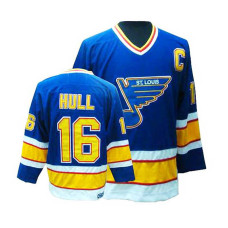 St. Louis Blues Brett Hull #16 Blue Throwback Jersey