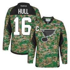 St. Louis Blues Brett Hull #16 Camo Veteran's Day Jersey