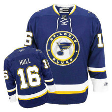 St. Louis Blues Brett Hull #16 Navy Blue Alternate Jersey