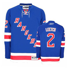 New York Rangers Brian Leetch #2 Royal Blue Home Jersey