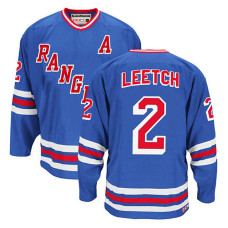 New York Rangers Brian Leetch #2 Royal Blue Throwback Jersey