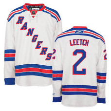 New York Rangers Brian Leetch #2 White Away Jersey