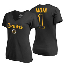 Boston Bruins 2018 Fanatics Mother's Day Number 1 Mom T-Shirt Black