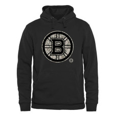 Boston Bruins Black Rink Warrior Fleece Pullover Hoodie