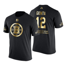 Boston Bruins Brian Gionta Gold Limited with Message T-Shirt Black