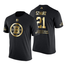 Boston Bruins Jordan Szwarz Gold Limited with Message T-Shirt Black