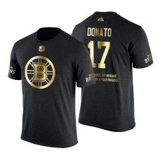 Boston Bruins Ryan Donato Gold Limited with Message T-Shirt Black