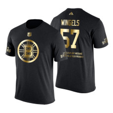 Boston Bruins Tommy Wingels Gold Limited with Message T-Shirt Black