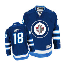 Winnipeg Jets Bryan Little #18 Navy Blue Home Jersey