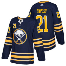 Buffalo Sabres #21 Kyle Okposo Navy 2018 New Season Home Authentic Jersey