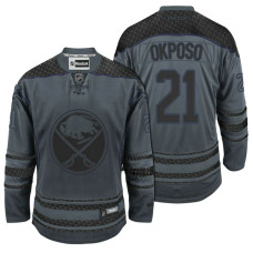 Buffalo Sabres #21 Kyle Okposo Storm Cross Check Fashion Jersey