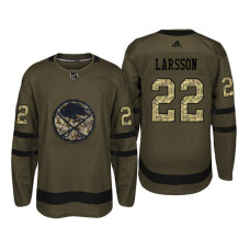 Buffalo Sabres #22 Johan Larsson Camo Salute To Service Jersey