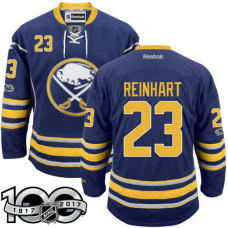 Buffalo Sabres #23 Sam Reinhart Navy Blue 2017 Anniversary Patch Player Jersey