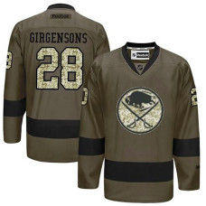 Buffalo Sabres Zemgus Girgensons #28 Green Camo Player Jersey