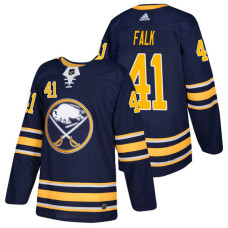 Buffalo Sabres #41 Justin Falk Navy 2018 New Season Home Authentic Jersey