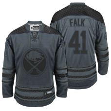 Buffalo Sabres #41 Justin Falk Storm Cross Check Fashion Jersey