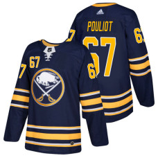 Buffalo Sabres #67 Benoit Pouliot Navy 2018 New Season Player Home Jersey