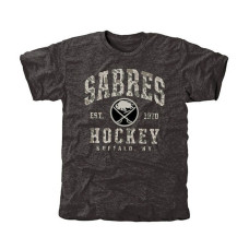 Buffalo Sabres Black Camo Stack Tri-Blend T-Shirt