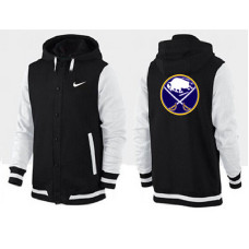 Buffalo Sabres Black/White Join In The Club Button Up Varsity Jacket