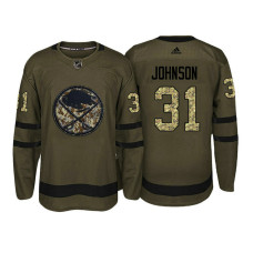 Buffalo Sabres #31 Chad Johnson Camo Salute To Service Jersey